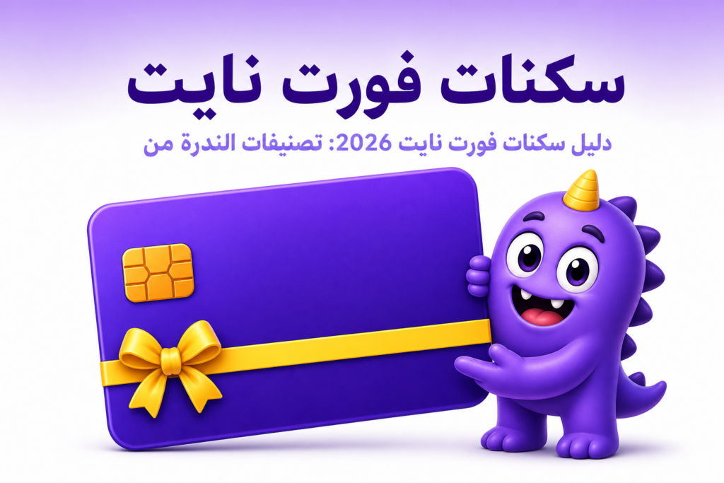 سكنات فورت نايت: التصنيفات، الأشهر، وكيف تحصل عليها بأمان