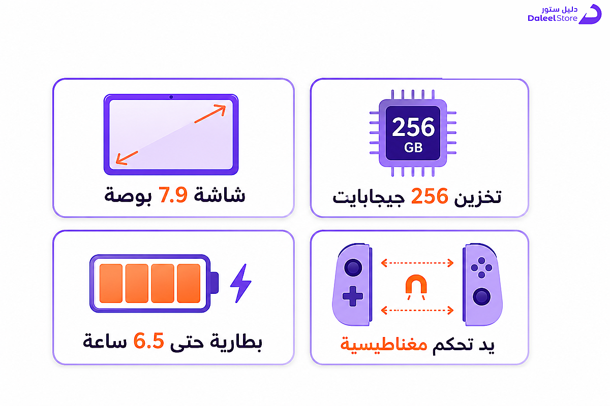 شبكة توضح أبرز مواصفات نينتندو سويتش 2 من شاشة وتخزين وبطارية