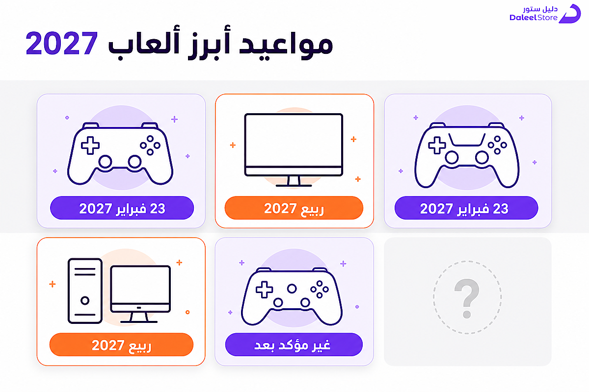 شبكة تعرض خمس ألعاب قادمة في 2027 مع أيقونات المنصات ومواعيدها