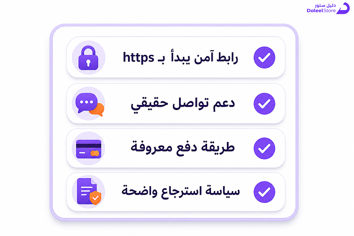 قائمة تحقق لعلامات الموقع الموثوق لشراء بطاقات بلايستيشن